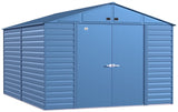 Shed, 10-ft, 14-ft, Grey, Blue - Item 0003236 M1