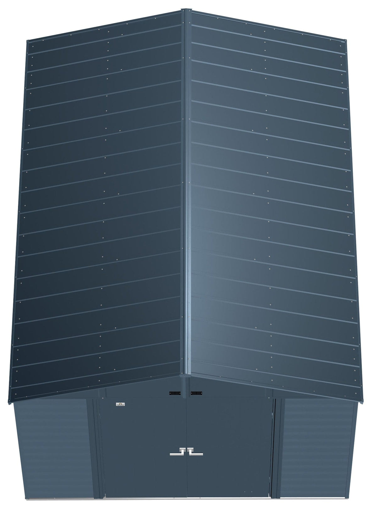 Shed, 10-ft, 14-ft, Grey, Blue - Item 0003236 M1