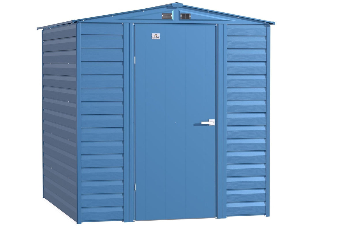 Shed, 6-ft, 7-ft, Grey, Blue - Item 0003303 X8