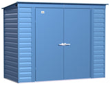 Shed, 8-ft, 4-ft, Grey, Blue - Item 0003206 T2