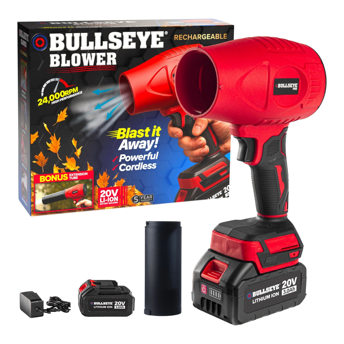 Leaf Blower, 20V, Cordless, Rechargeable - Item 0003309 K7