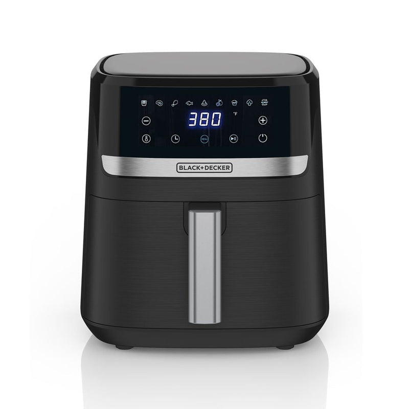 Air Fryer, 8-in, 6-qt, Non-stick, Digital, Black - Item 0001691 U0