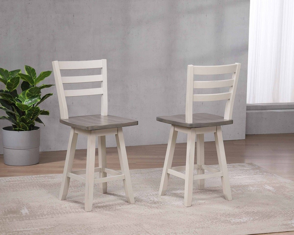 Kitchen & Dining Room Furniture, 2-pc, White, Grey - Item 0008438 E4