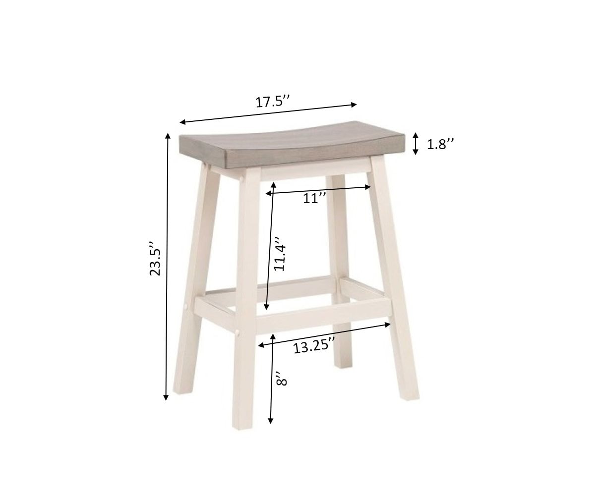 Kitchen & Dining Room Furniture, 2-pc, White, Grey - Item 0008456 P5