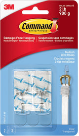 Hanging Hooks, Medium, Clear - Item 0009816 U2