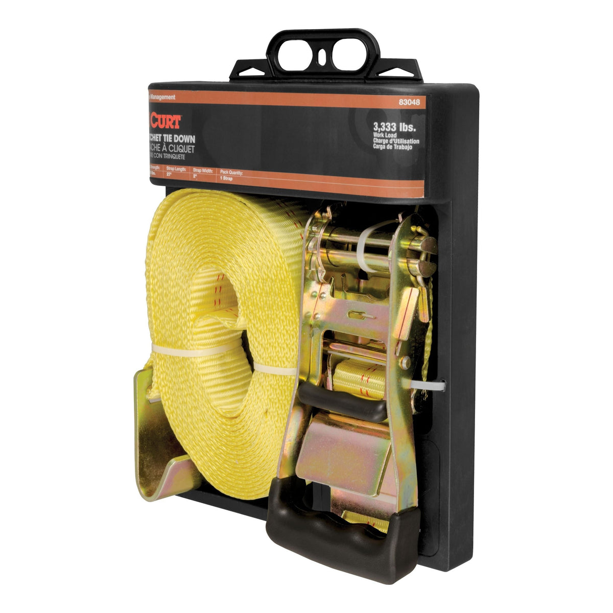 Roof Racks, Carriers & Cargo Management, 27-ft, 3,333-lb, Yellow - Item 0000742 X3