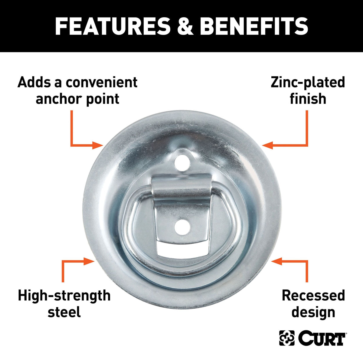 Towing Accessories, 8-in, 1000-lb, Clear - Item 0000739 H3