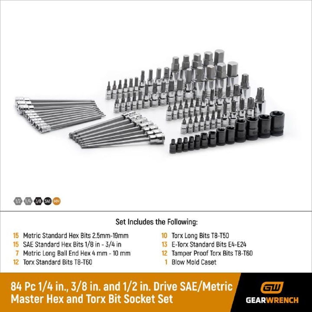 Socket Sets, 84-pc - Item 0004399 T9