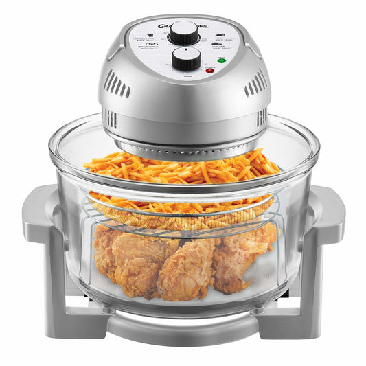 Air Fryer, Glass, Silver - Item 0001692 M3