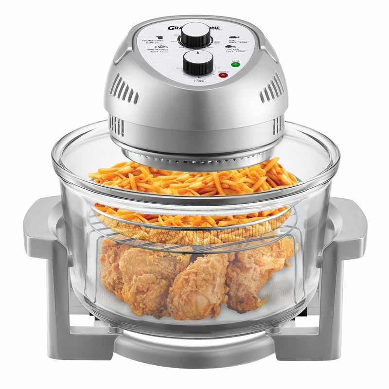 Air Fryer, Glass, Silver - Item 0001692 M3
