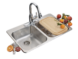 Kitchen Sinks & Faucets, 31.25-in, 20.5-in, Stainless Steel - Item 0008574 P6