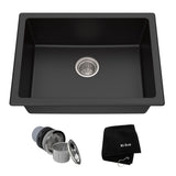 Kitchen Sinks & Faucets, 24x18x9, Black - Item 0008570 H5