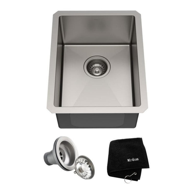 Sinks, Faucets & Fixtures, 14-in, Stainless Steel - Item 0001945 M1