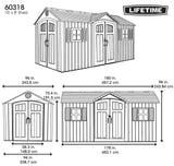 Shed, 15 x 8, Outdoor, Grey - Item 0003197 C4