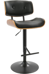 Kitchen & Dining Room Furniture, Adjustable, Leather, Black - Item 0008383 K8