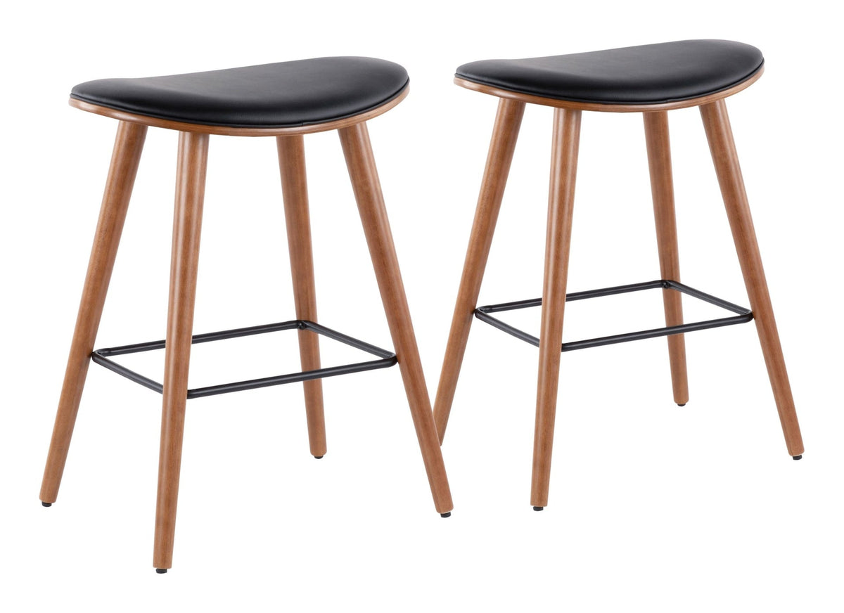 Kitchen & Dining Room Furniture, 2-Piece, Wood, Leather, Black - Item 0008469 A5