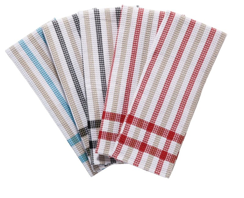 Kitchen Linens, 22-in, 32-in, 5-pk, Cotton, Reusable, Assorted Colours - Item 0008185 C6