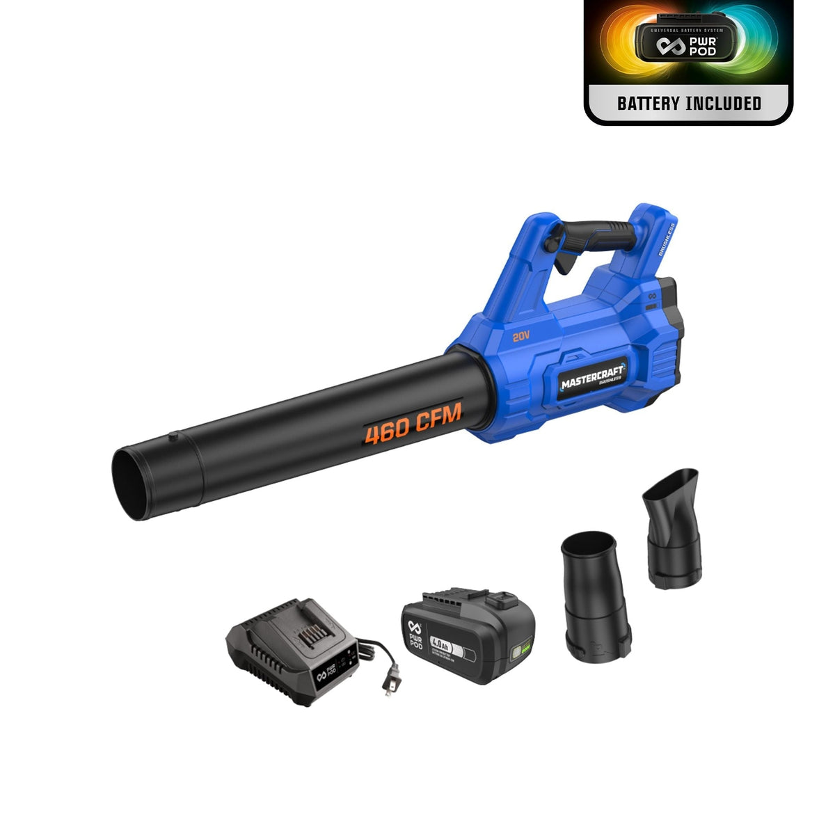 Leaf Blower, 20V, 4 Ah, Brushless, Cordless - Item 0003323 F2