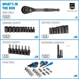 Socket Sets, 229-pc, Black - Item 0004293 G9