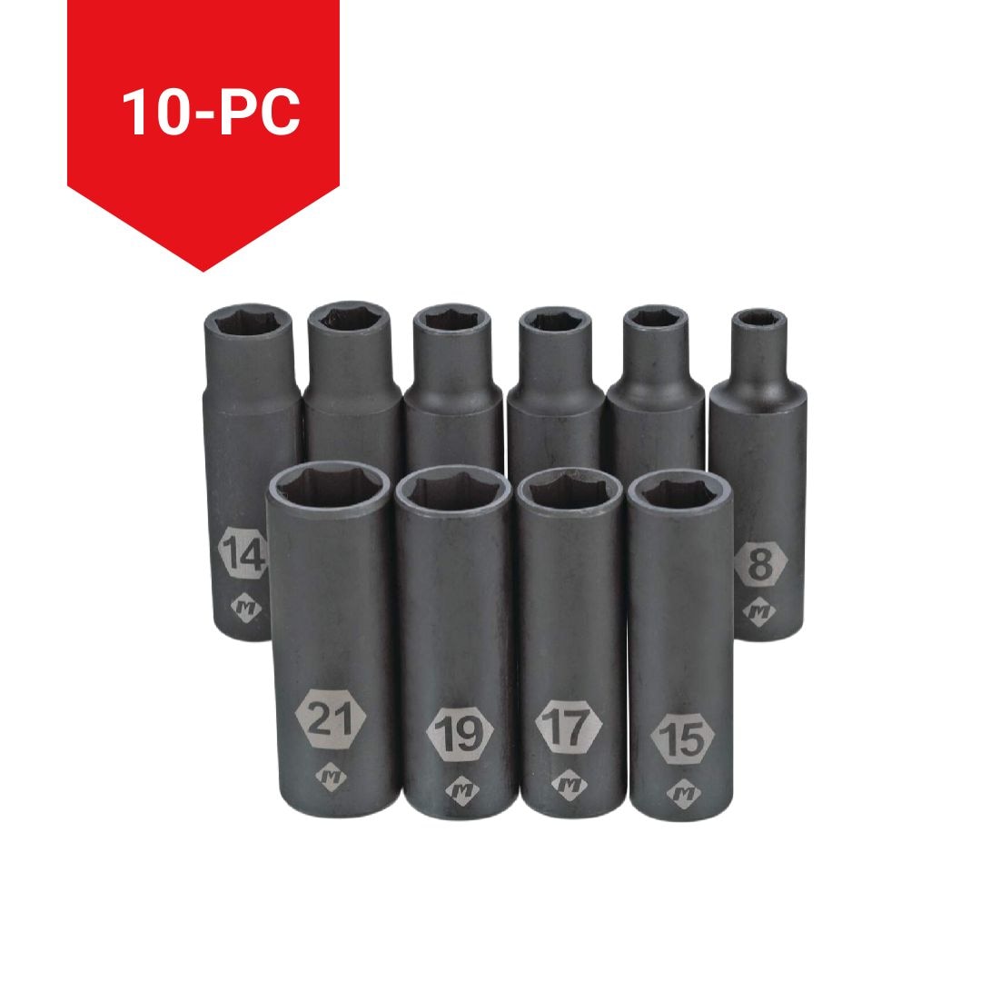 Socket Sets, 2-in, 10-pc - Item 0004329 C1