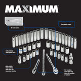 Socket Sets, 2-in, 45-pc - Item 0004303 M7