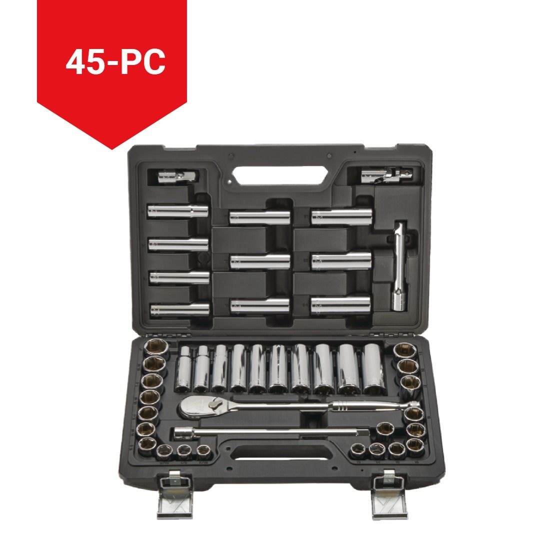 Socket Sets, 2-in, 45-pc - Item 0004303 M7