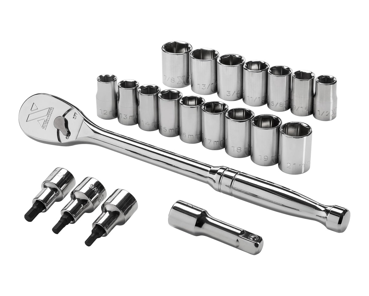 Socket Sets, 21 Piece - Item 0004342 K9