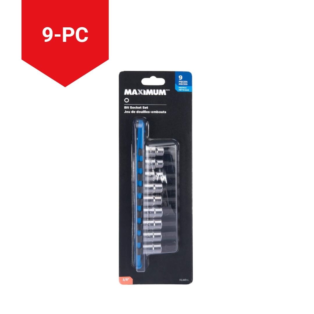 Socket Sets, 8-in, 9-pc - Item 0004359 J1