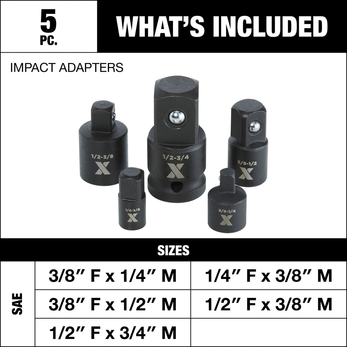 Socket Sets, 5-pc - Item 0004337 N0