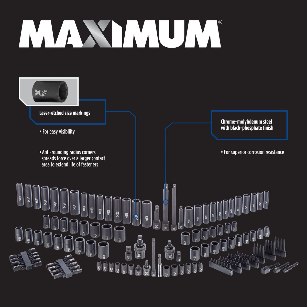 Socket Sets, 150-pc - Item 0004290 G1