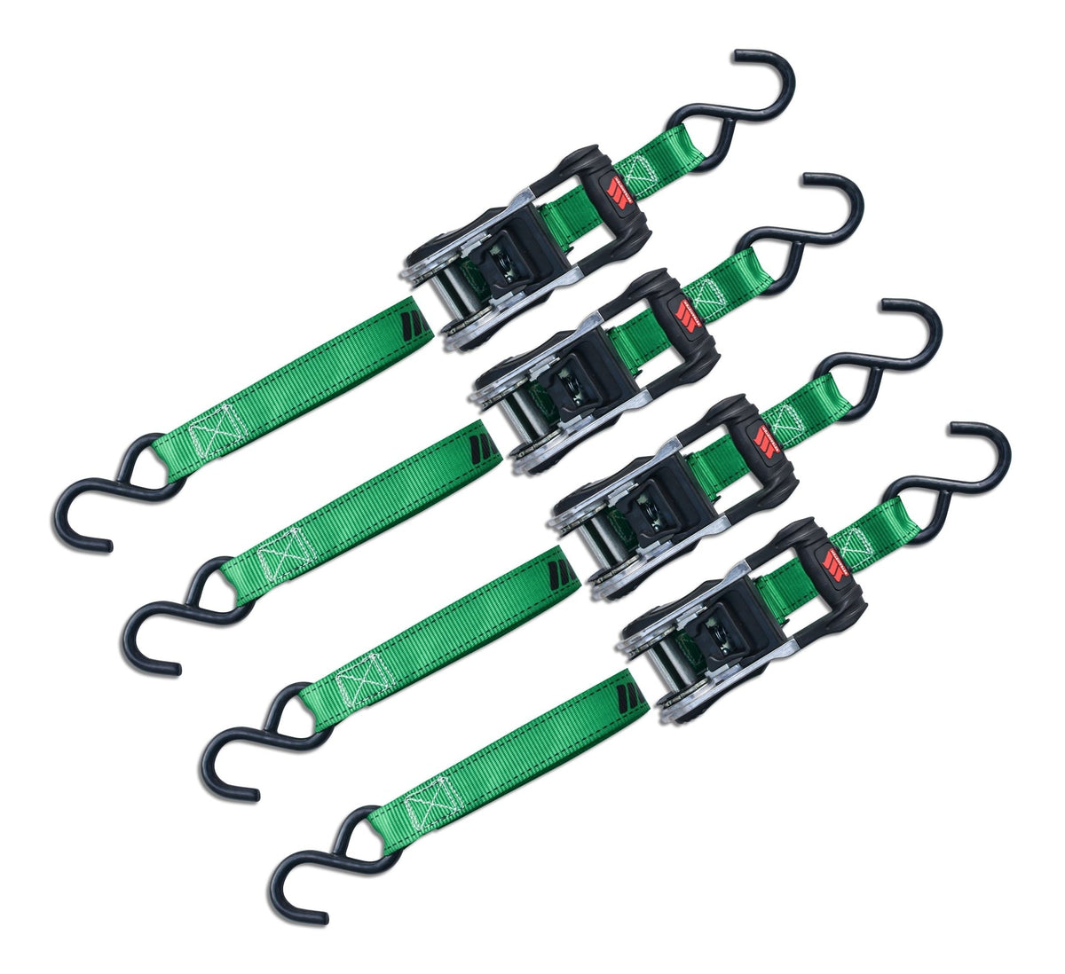 Roof Racks, Carriers & Cargo Management, 1,500-lb, 1-in, 14-ft, 4-pk, Green - Item 0000728 O1