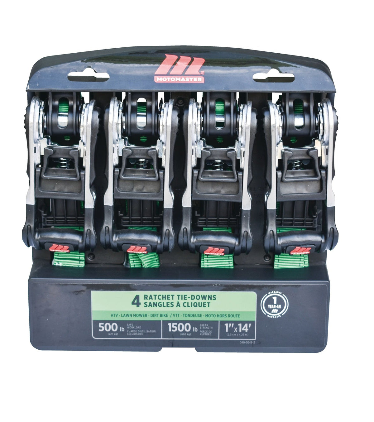 Roof Racks, Carriers & Cargo Management, 1,500-lb, 1-in, 14-ft, 4-pk, Green - Item 0000728 O1