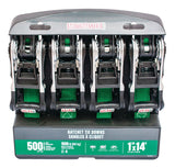 Roof Racks, Carriers & Cargo Management, 1,500-lb, 1-in, 14-ft, 4-pk, Green - Item 0000728 O1