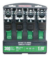 Roof Racks, Carriers & Cargo Management, 900-lb, 1-in, 10-ft, 4-pk, Non-Padded - Item 0000452 I6