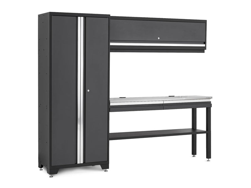 Tool Chests, 90-in, 18-in, 72-in, 4-pc, Stainless Steel, Grey - Item 0004462 V8