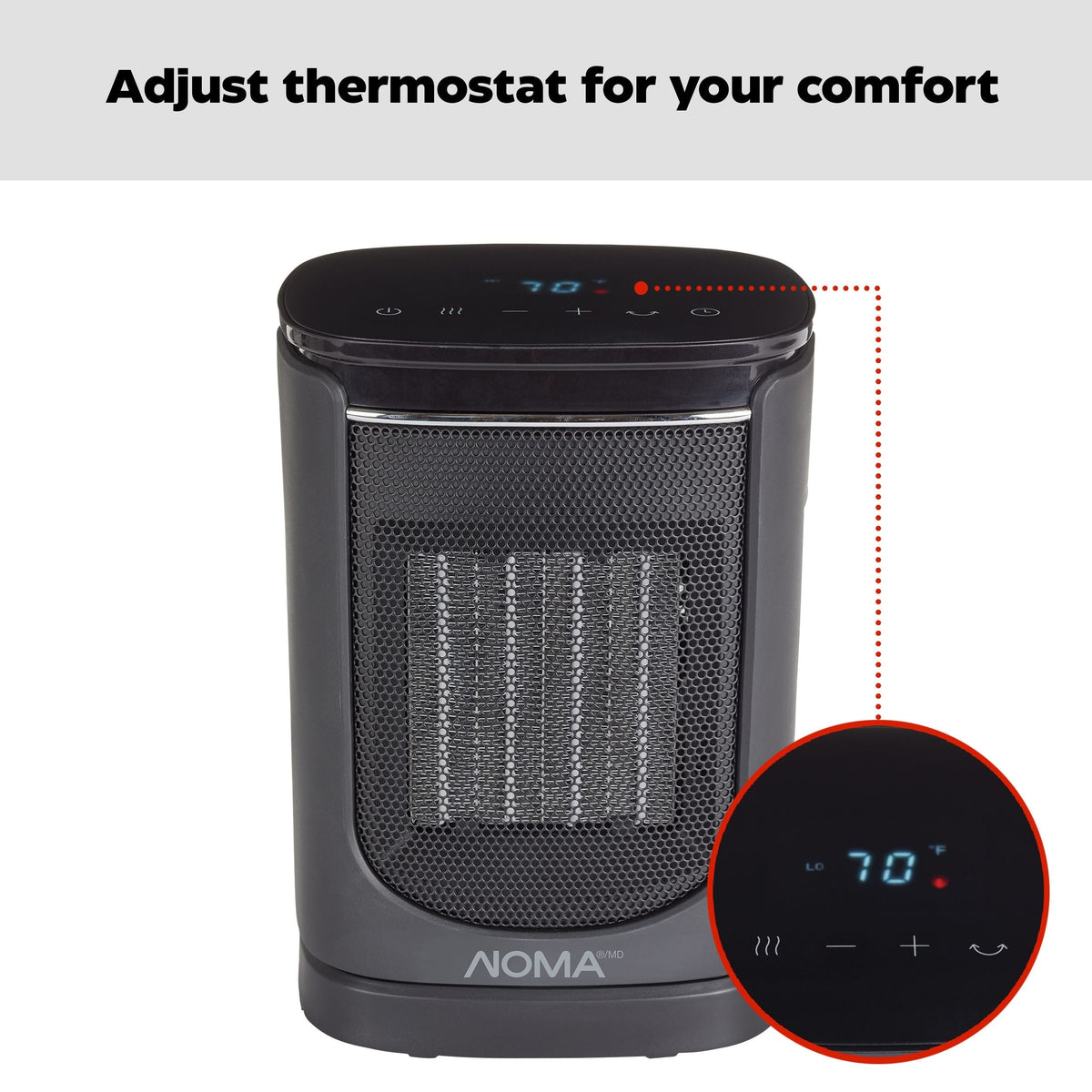 Space Heater, Ceramic, Digital - Item 0001769 E8