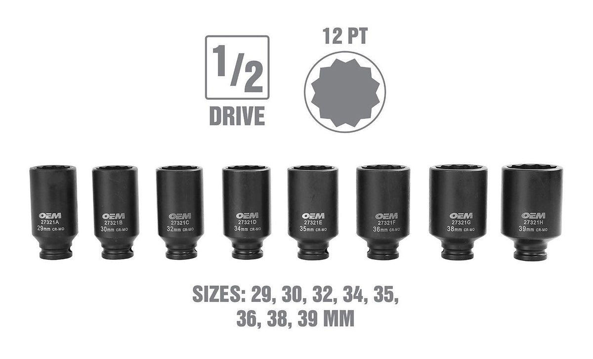 Socket Sets, 8-pc - Item 0004312 N7
