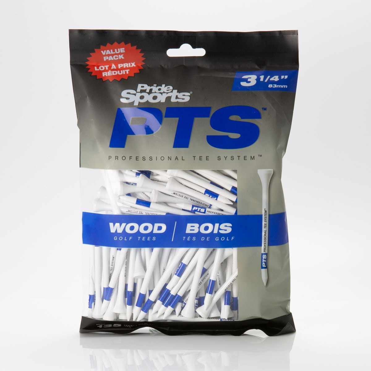 Golf, 4-in, 135-pk, Wood, White, Blue - Item 0005891 I7