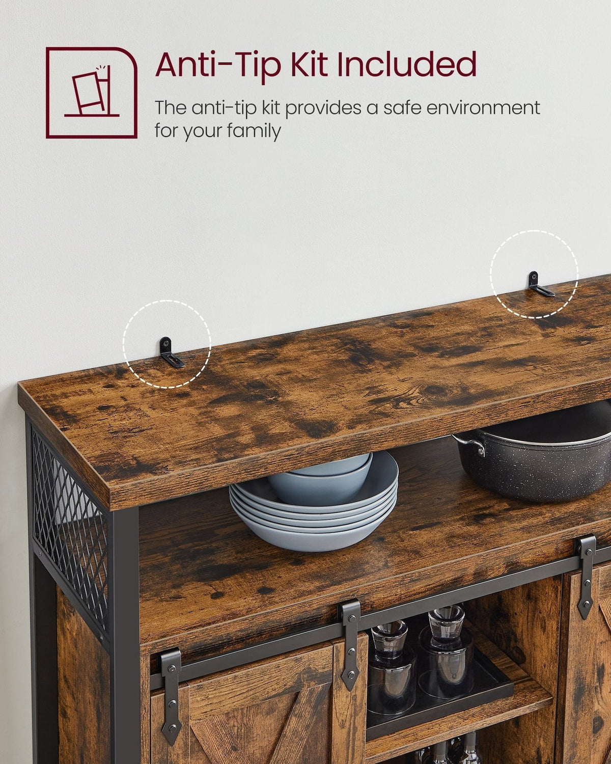 Kitchen & Dining Room Furniture, Brown - Item 0008466 S3