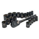 Socket Sets, 19-pc, Black - Item 0004313 T3