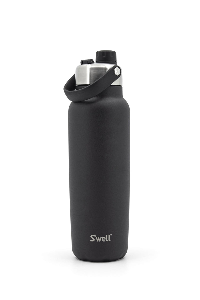 Water Bottle, 40-oz, Insulated, Stainless Steel, Black - Item 0006352 E3