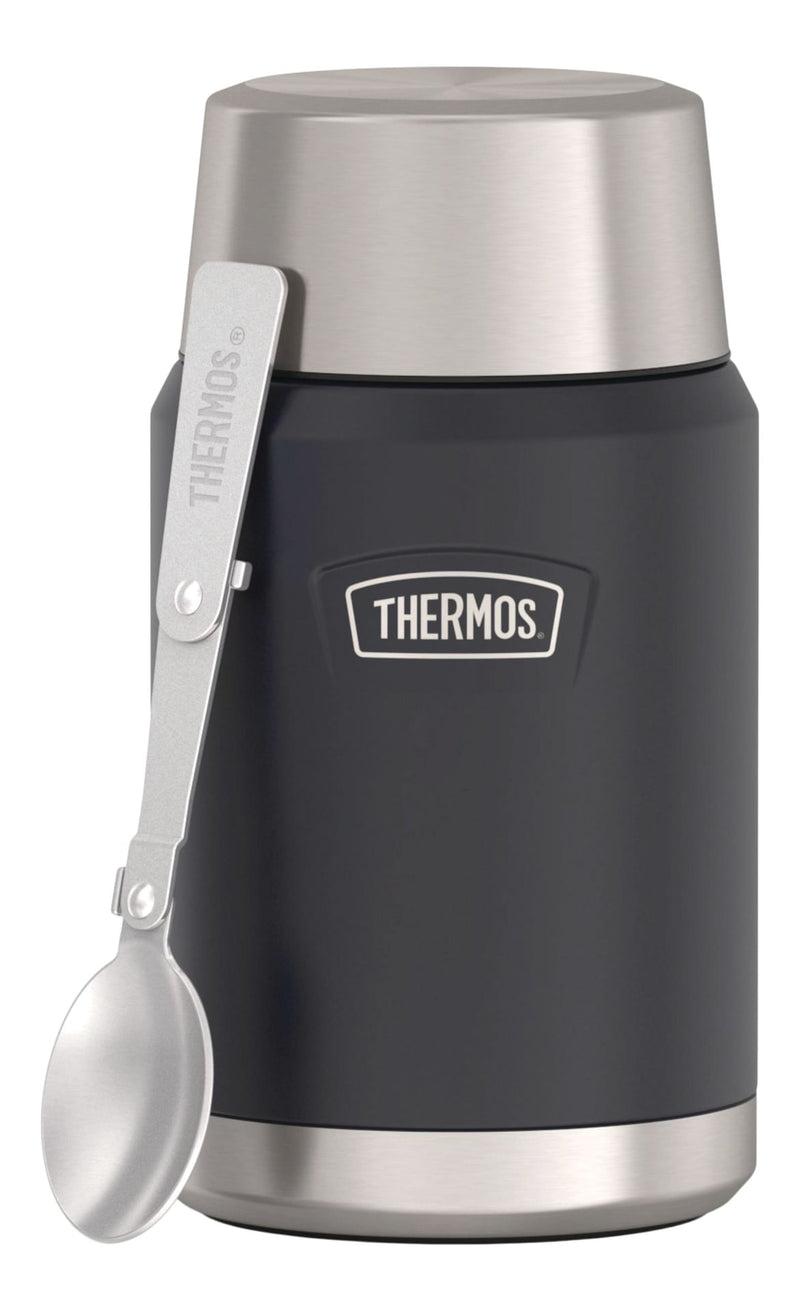 Food Organizers, 24-oz, 710-mL, Insulated, Stainless Steel, Black, Blue - Item 0006958 C7