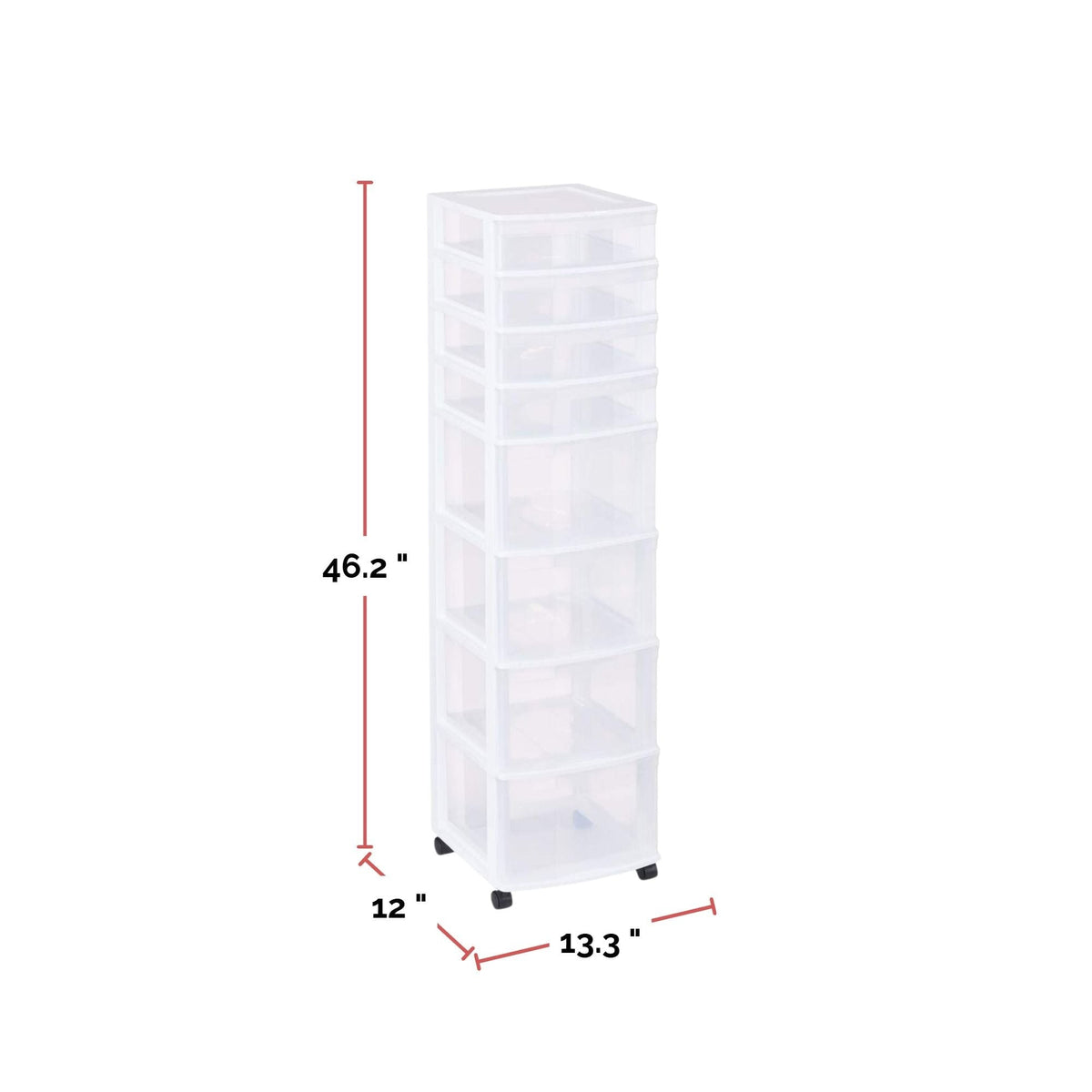 Storage Drawers & Carts, Clear - Item 0009436 H9
