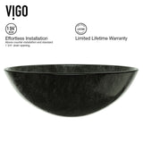 Bathroom Sinks, Glass, Grey - Item 0002088 U8
