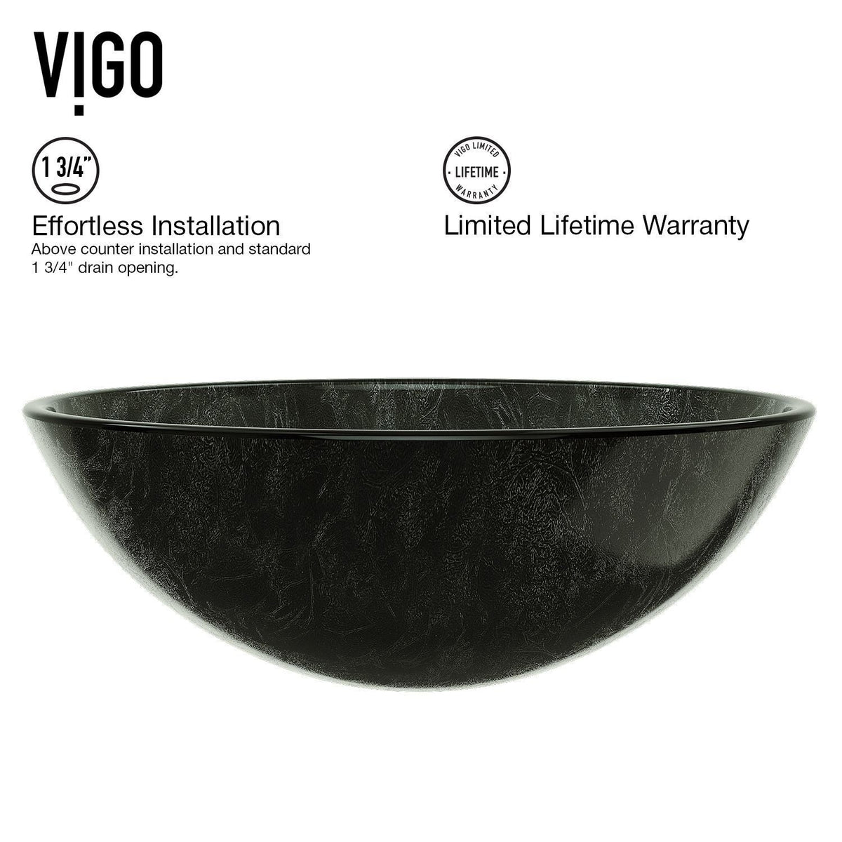 Bathroom Sinks, Glass, Grey - Item 0002088 U8
