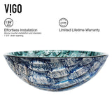 Bathroom Sinks, Glass, Blue - Item 0002094 Z5