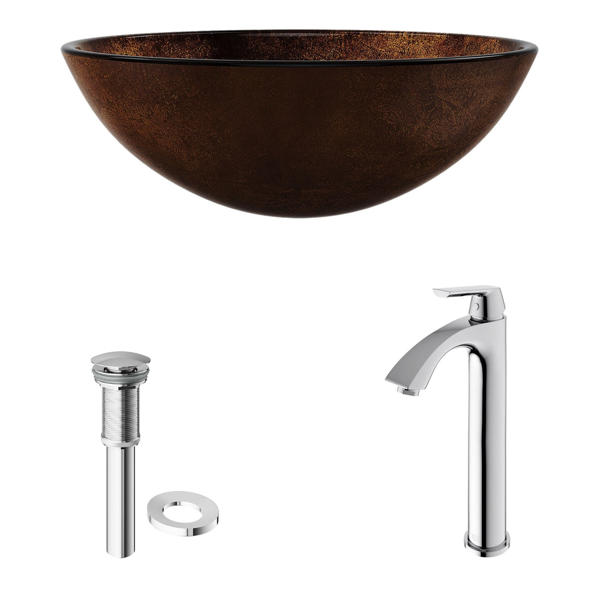 Bathroom Sinks, Glass, Brown - Item 0002105 S5