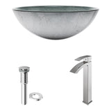 Bathroom Sinks, Glass, Silver - Item 0002093 F6