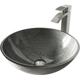 Bathroom Sinks, Glass, Silver - Item 0002084 K2