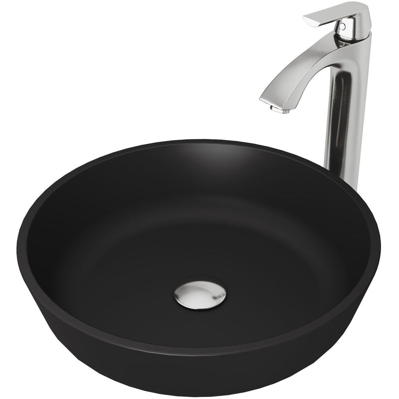 Bathroom Sinks, Glass, Black - Item 0002016 B6